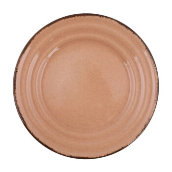 24-dielna súprava oranžového porcelánového riadu Kütahya Porselen Basis - Image 7