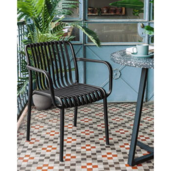 Čierna záhradná stolička Kave Home Isabellini - Image 7