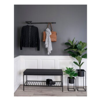 Čierny kovový nástenný vešiak Trento – House Nordic - Image 3