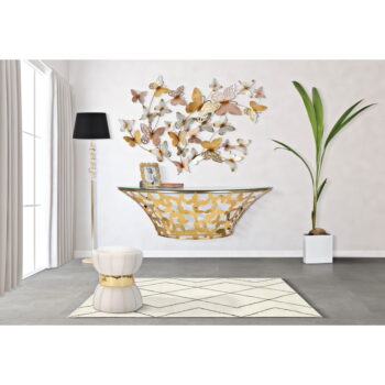 Kovová nástenná dekorácia 132x95.5 cm Butterflies - Mauro Ferretti - Image 2