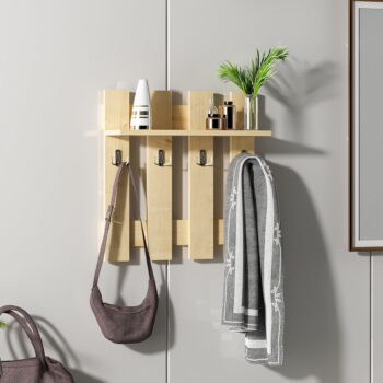Nástenný vešiak v dekore duba v prírodnej farbe Utica - Kalune Design - Image 5