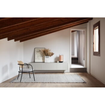 Sivý TV stolík 180x52 cm Sierra – Teulat - Image 4