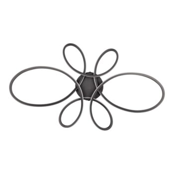 Čierne LED stropné svietidlo 45.5x83 cm Fly – Trio – Obrázok 5