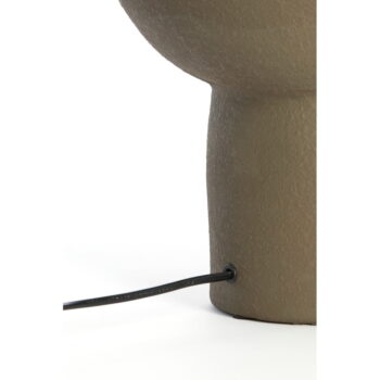 Tmavohnedá stolová lampa s keramickým tienidlom (výška 46 cm) Monk – Light & Living – Obrázok 4