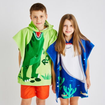 Zelené bavlnené detské pončo Dinosaur – Catherine Lansfield – Obrázok 4