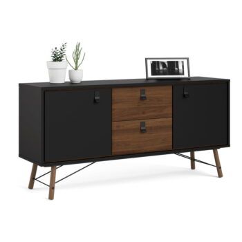 Čierna komoda Tvilum Ry, 150 x 72 cm - Image 5