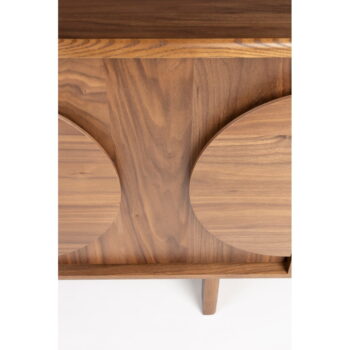 Hnedá nízka komoda v dekore orecha 120x58 cm Groove – Zuiver - Image 2