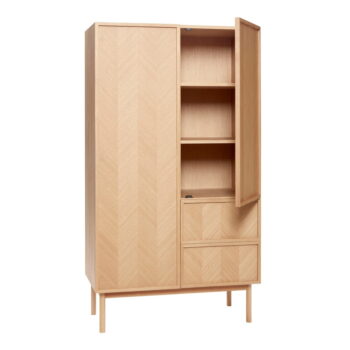 Šatníková skriňa z dubového dreva 100x180 cm Herringbone - Hübsch - Image 4