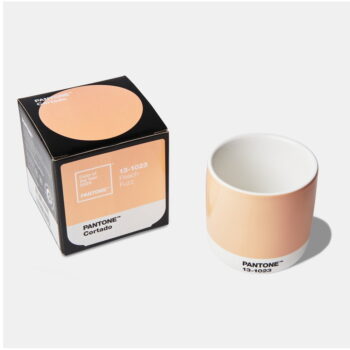 Oranžový keramický hrnček 175 ml Cortado Peach Fuzz 13-1023 – Pantone - Image 2