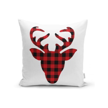 Súprava 4 vianočných obliečok na vankúš a behúň na stôl Minimalist Cushion Covers Snowflake - Image 2