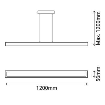 Závesné svietidlo SULION Taveda, výška 120 cm - Image 4