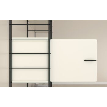 Bielo-čierny modulárny policový systém 163x204 cm Dakota – Tenzo - Image 7