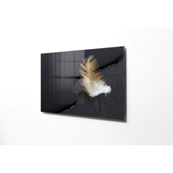 Sklenený obraz 100x70 cm Feather - Wallity – Obrázok 3