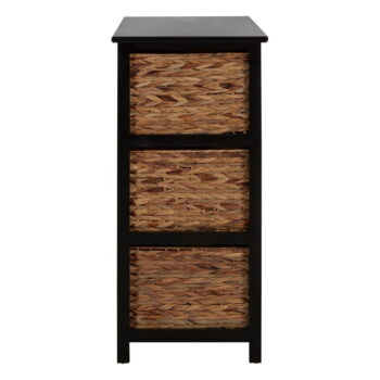 Čierny/v prírodnej farbe kúpeľňový regál z masívu paulownie 80x76 cm Padstow – Premier Housewares – Obrázok 4