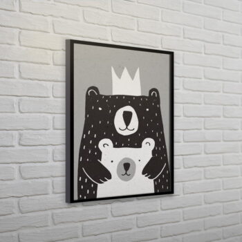 Detská nástenná dekorácia Bear - Styler – Obrázok 5