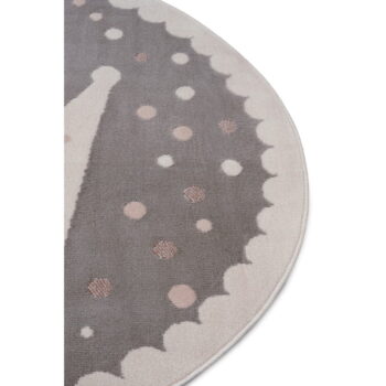 Sivý detský koberec ø 140 cm Crown – Hanse Home - Image 2