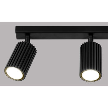 Čierne stropné svietidlo 6,5x45 cm Gleam – Nice Lamps - Image 9