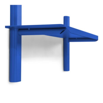 Modrá kovová polica 60 cm Hola – Spinder Design – Obrázok 3