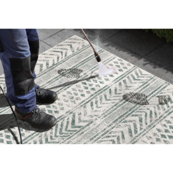 Zeleno-krémový vonkajší koberec NORTHRUGS Biri, 120 x 170 cm - Image 4