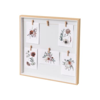 Rámček na stenu v prírodnej farbe 43x43 cm – Casa Selección