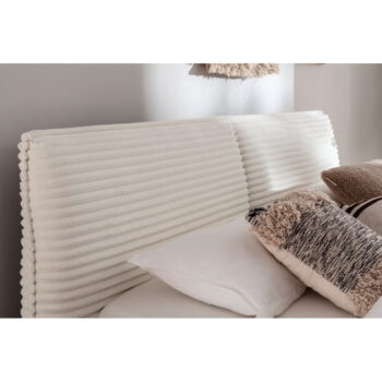 Béžová čalúnená dvojlôžková posteľ 160x200 cm Matera – Meise Möbel – Obrázok 10