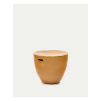 Keramický okrúhly záhradný odkladací stolík ø 46 cm Mesquida – Kave Home - Image 4