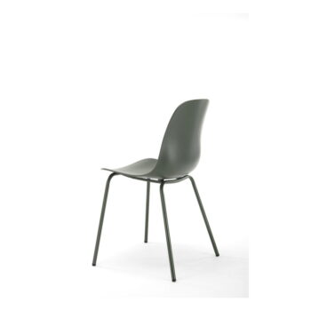 Zelená plastová jedálenská stolička Whitby – Unique Furniture – Obrázok 3