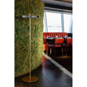 Antracitovosivá LED stojacia lampa so stmievačom s kovovým tienidlom (výška  151 cm) Asteria Floor – UMAGE - Image 3