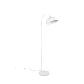Biela stojacia lampa s kovovým tienidlom (výška 170 cm) Sierra – Trio - Image 2