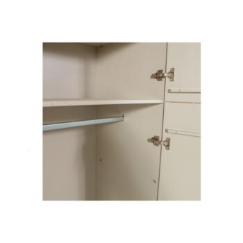 Svetlosivá šatníková skriňa z borovicového dreva 90x210 cm Mees – Basiclabel - Image 5
