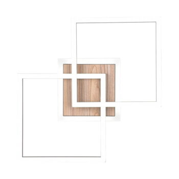 Čierno-hnedé LED stmievateľné stropné svietidlo 28x57 cm Giro – Trio - Image 3