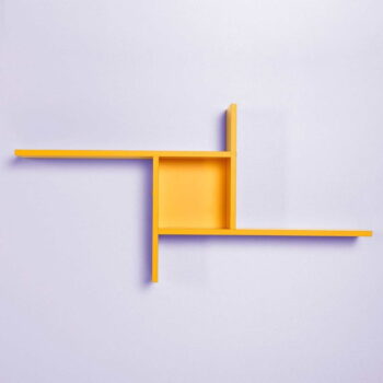 Žltá poschodová polica 100 cm Cross – Kalune Design – Obrázok 3
