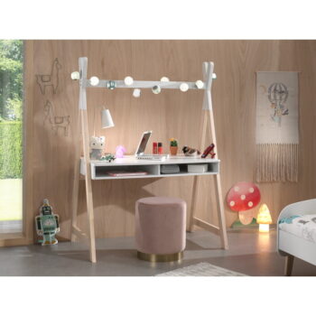 Biely detský písací stôl Vipack Kiddy - Image 2