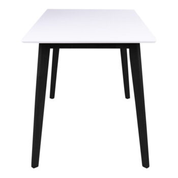 Biely jedálenský stôl s čiernou konštrukciou Bonami Essentials Vojens, 120 x 70 cm - Image 3