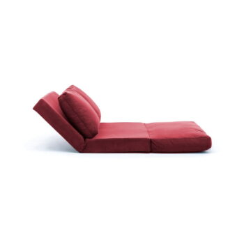 Vínová rozkladacia pohovka 120 cm Taida – Balcab Home - Image 4