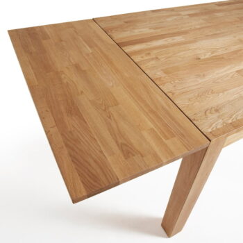 Jedálenský rozkladací stôl z dubového dreva Kave Home, 180 x 90 cm - Image 7