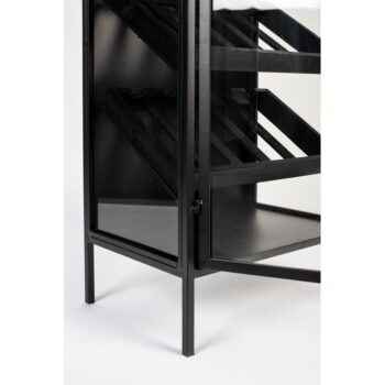 Čierna vinotéka z jedľového dreva na 10 fliaš, 52x103 cm Rob - White Label - Image 8