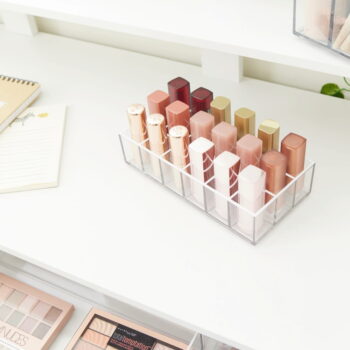 Kúpeľňový organizér na kozmetiku z recyklovaného plastu Lip Station - iDesign - Image 4