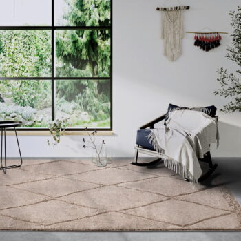 Béžový koberec 80x120 cm Perrotin Beige – Elle Decoration - Image 2