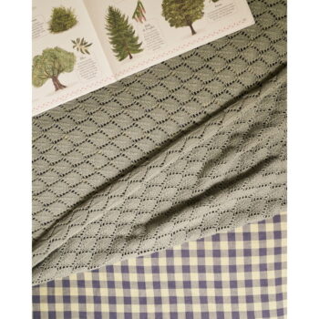 Modrá bavlnená pletená detská deka 70x100 cm Ria – Kave Home – Obrázok 3