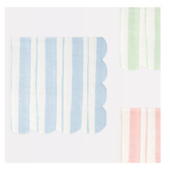 Papierové obrúsky v súprave 16 ks Ticking Stripe – Meri Meri - Image 7