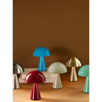 Modrá LED stmievateľná stolová lampa (výška 20 cm) Mush – Hübsch – Obrázok 3