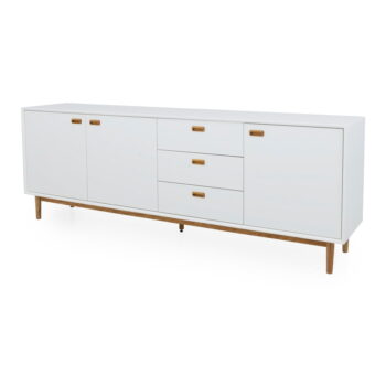 Biela nízka komoda 225x80 cm Svea – Tenzo - Image 2