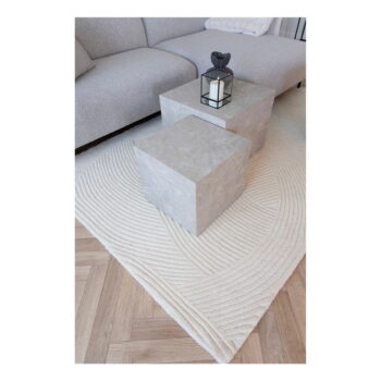 Krémový ručne tkaný vlnený koberec 200x300 cm Pune – House Nordic – Obrázok 4