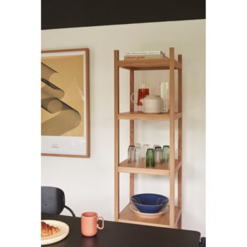 Regál z dubového dreva 45x180 cm Mason - Hübsch - Image 3