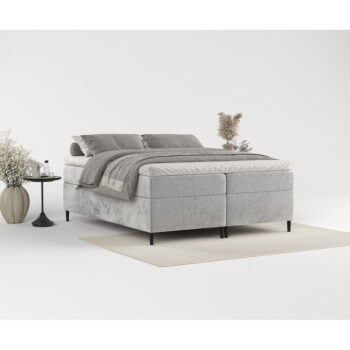 Sivá boxspring posteľ s úložným priestorom 180x200 cm Araya – Maison de Rêve - Image 9