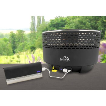 Stolový gril na drevené uhlie Cattara Keg, ø 30 cm - Image 7
