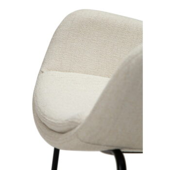 Krémové kreslo z textílie buklé Zimmer – DAN-FORM Denmark - Image 7