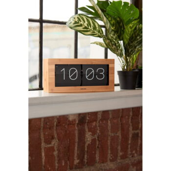 Drevené preklápajúce hodiny Karlsson Flip, 37 × 17,5 cm – Obrázok 3