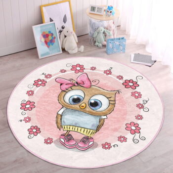 Ružový detský koberec ø 120 cm Comfort – Mila Home – Obrázok 5